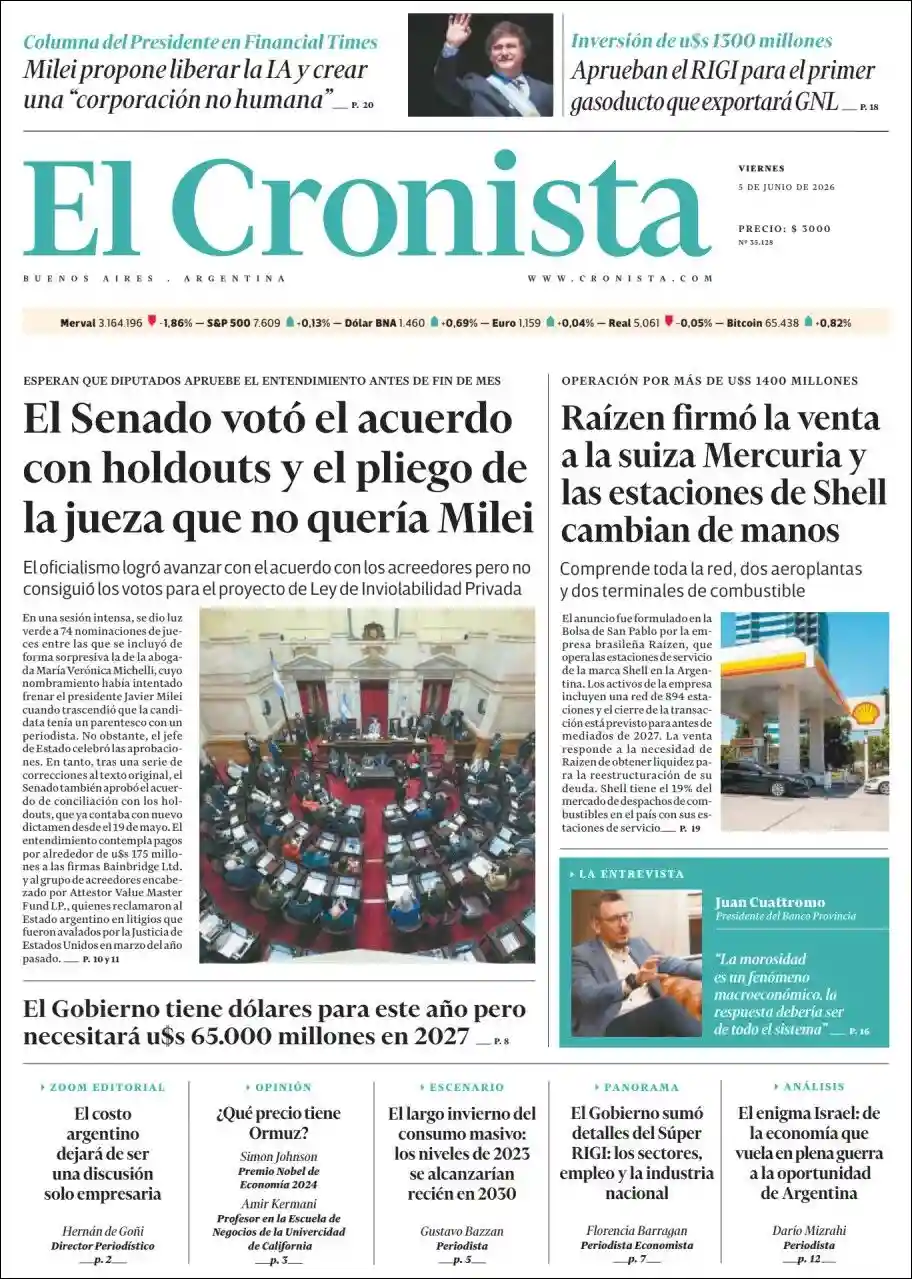 Evolucion Streaming | RADIO ECLIPSE - Tapa del diario Cronista