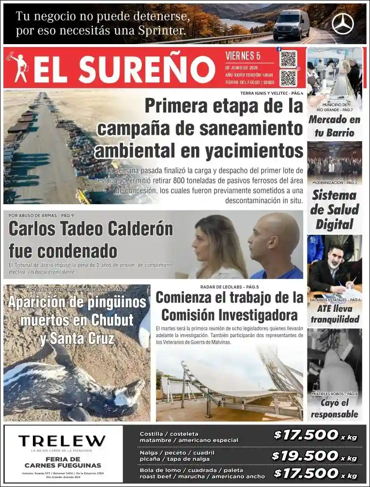 Evolucion Streaming | RADIO ECLIPSE - Tapa del diario El Sureño